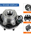 Front Wheel Hub Bearing Assembly 6 Lug With ABS For 2005-2018 Nissan Frontier 2005-2012 Pathfinder 2005-2015 Xterra