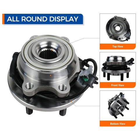 Front Wheel Hub Bearing Assembly 6 Lug With ABS For 2005-2018 Nissan Frontier 2005-2012 Pathfinder 2005-2015 Xterra