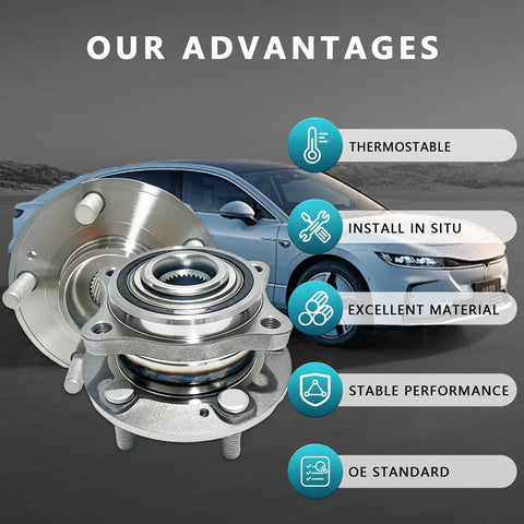 Front And Rear Wheel Bearing Hub Assembly Kit For Hyundai Santa Fe Sport XL Veracruz And Kia Sorento Rondo 2007-2020 with advantages