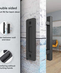 2 Pack 10 Inch Sliding Barn Door Pull Handle With Flush Hardware Double Sided Heavy Duty Rustic Matte Black