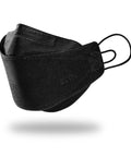 KF94 Protective Face Mask For Adults With Adjustable Ear Loop Strap, 4 Layer Filter, 3D Ergonomic Design, Large Black