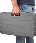 Carrying case for Three Eighths Inch Drive Socket Set With Hex Torx Phillips Slotted And Square Bit Sockets, 53 Piece Go To Kit
