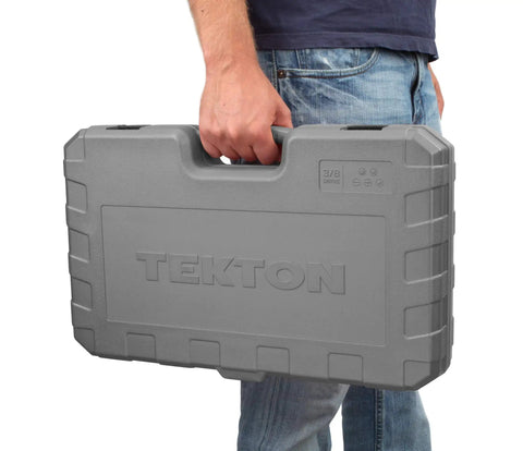 Carrying case for Three Eighths Inch Drive Socket Set With Hex Torx Phillips Slotted And Square Bit Sockets, 53 Piece Go To Kit