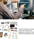 Premium ESP32 Development Board Kit Engineered For Python IoT Programming and No Fuss DIY Projects with various sensors and components.