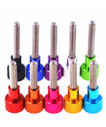 5 Pack Thumb Screws Aluminum M6x30 Knurled Head Easy Grip Hand Screws For Diy Projects And Home Office Gear Orange Color Finish