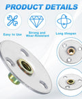 Top Tier M8 Brad Hole Tee Nuts And Round Base Weld Flange Inserts With Self Tapping Screws For Wood Furniture And Heavy Duty Shed Build No Sweat Setup, showing strong and wear-resistant flange.