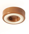 Non Slip Furniture Caster Cups Floor Protectors For Furniture Feet Set Of 4 Round One And Three Quarters Inch Caramel Finish