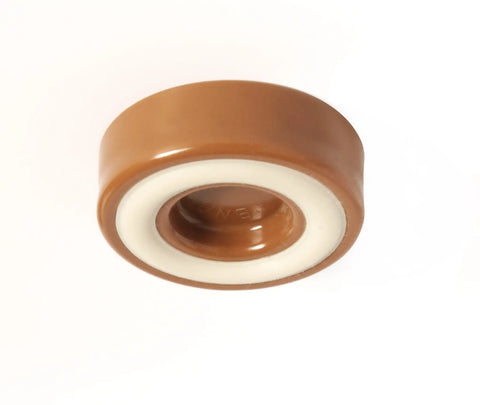 Non Slip Furniture Caster Cups Floor Protectors For Furniture Feet Set Of 4 Round One And Three Quarters Inch Caramel Finish