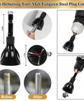 Topshelf 39 Piece Countersink Drill Bit And Wood Plug Cutter Set With Deburring Tool, YG8 tungsten steel bolt deburrer close-up view.
