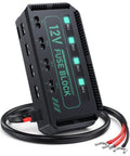 Drop In 12V Fuse Block With 20A Relay Junction Kit featuring four separate circuits and connectors for vehicle use.