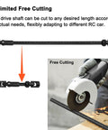 Beefy 1/10 Crawler Driveshaft Stainless Steel 68 To 229mm Adjustable Length Universal Joint being cut to size