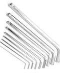 High Grade Chrome Vanadium Metric Hex Key Set Wrench Tool Kit With Case Sizes 1.5mm To 10.0mm, 9-piece Allen keys