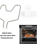Bottom Oven Heating Element Replacement For GE And Kenmore Ovens, 18 Inch Long, Compatible With AP2030996 And 770549, shown with oven