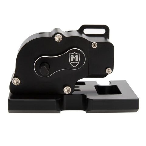 Overdrive LCG Transmission Gearbox For Axial SCX10 1/10 RC Crawler Upgrades, Aluminum Alloy Build, 72mm Skid Plate, Side View