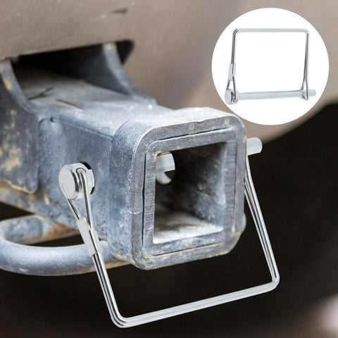Beefed Up 1/4 Inch By 3 Inch Hitch Pin Lock For Trailer Couplers Zinc Coated Carbon Steel Safety Pin Set Of 10 installed view
