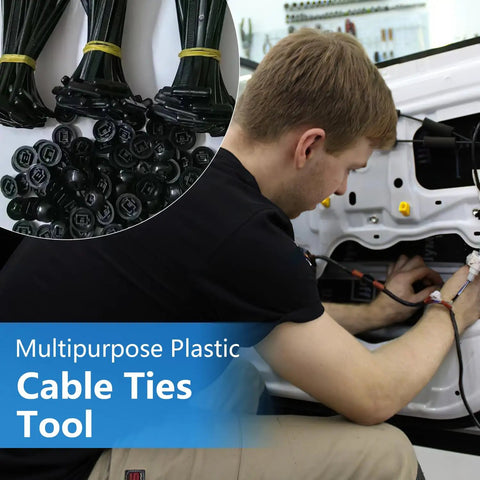 Tough As Nails Heavy Duty Nylon Cable Tie Set For Cars And Everyday Fixes With Self Locking Zip Ties used in automotive repair