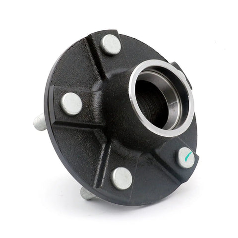 Trailer Hub Kit With 5 Bolt On 4.5 Inch Bolt Circle For 2200 Lb Axles And 1-1/16 Inch Straight Spindles Easy Install Durable Outer