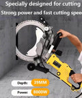 Heavy Hitter Electric Concrete Ring Saw Wall Cutter With Diamond Blade 5000W Motor Crushes Granite And Stone In No Time cutting through concrete