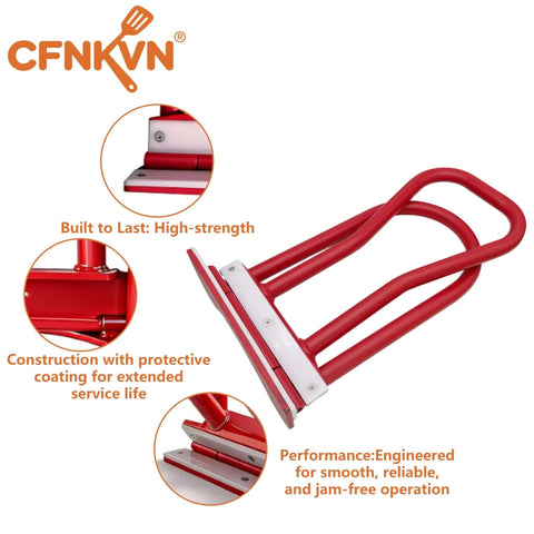 Roof Eaves Seam Bender And Drip Edge Folding Tool Heavy Duty 90 To 180 Degree Metal Roof Edge Hemming Crimper, red, side view