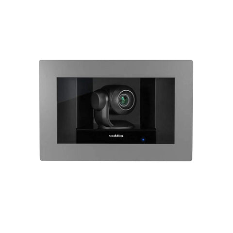 Game Changing HD PTZ Camera With OneLINK HDMI Extension For Hassle Free Video Calls Featuring Smart Glass Optics, mounted view.