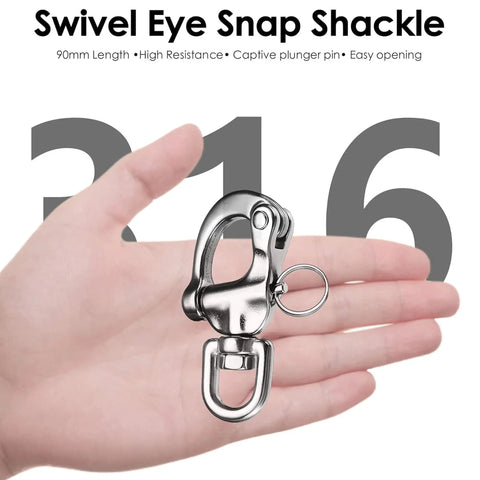 Built Tough 316 Stainless Steel Quick Release Snap Shackle Heavy Duty Marine Hardware For Boat Rigging And Towing 880 Pound Working Load 2 Pack Rock Solid Top Shelf Toggle Shackle Designed To Handle Saltwater Exposure Without Rusting Out