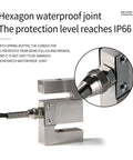 Pro Grade High Precision Load Cell With Indicator For Tension And Compression Weight Sensing On Scales, 0 To 1000Kg Range