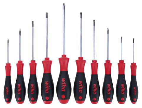 Tamper Resistant Torx Driver Set T7s Through T40s 10 Piece With Soft Cushion Grip Handle