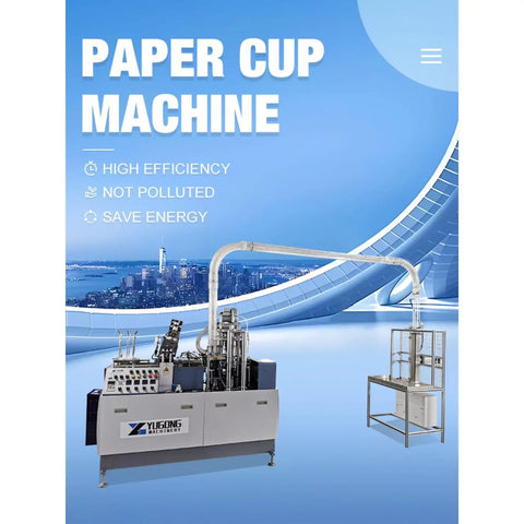 Automatic Paper Cup Forming Machine High Speed Cup Maker For Party Supplies, Drink Shops And Commercial Processing Use shown on display