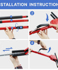 Installation instructions for Commercial Sponge Mop With Stainless Steel Extendable Handle And Two Compressed Cellulose Heads.