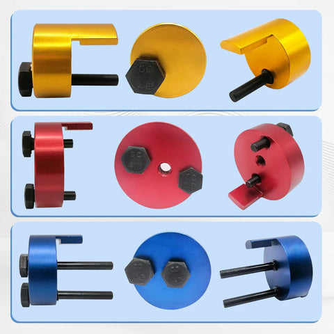 Auxiliary Stretch Belt Remover And Installer Tool for quick easy belt swaps in various colors with hex bolts