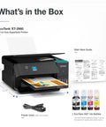 ET-2980 EcoTank Wireless All-In-One Color Supertank Printer With No-Fuss Refillable Ink Up To 3 Years Of Ink Auto Duplex Printing 15 Pages Per Minute 1.44 Inch Color Screen Ideal For Home Use And Family Projects.