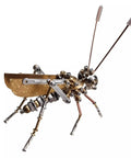 Cricket 3D Metal Puzzle Kit With 160 Pieces, Mechanical Screw Assembly, Level 3 Of 5, About 3 Hours Build, No Glue Needed, Desktop Ornament, Cool Birthday Gift For Dad Or Husband, side view