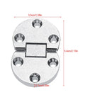 Tough As Nails Heavy Duty Zinc Alloy Table Flap Hinges 2 Pack Self Supporting Folding Hinge Oval Furniture 10kg Load