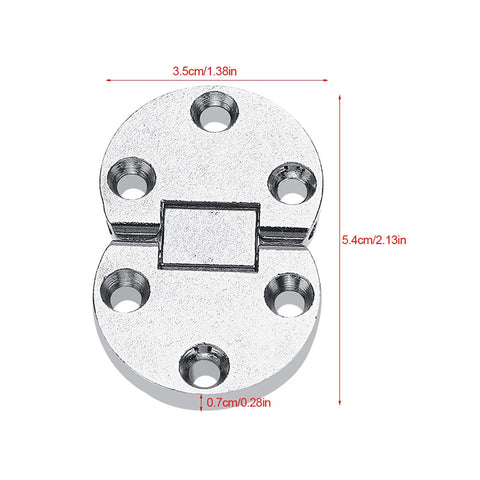 Tough As Nails Heavy Duty Zinc Alloy Table Flap Hinges 2 Pack Self Supporting Folding Hinge Oval Furniture 10kg Load