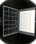 Open kit showing Metric Flat Head Socket Cap And Countersunk Screws Assortment 1200 Pieces DIN 7991 in labeled compartments.