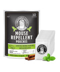 Kicks Mice To The Curb With This Heavy Duty Peppermint And Cinnamon Mouse Repellent Pouches Pack Of 10 with peppermint and cinnamon design.
