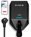 Level 2 EV Charger With 40A NEMA 14-50 Plug Wi Fi Enabled Active Load Management Solar Charging Mode OCPP Compatible J1772 Connector