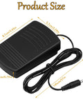 Image displaying the dimensions of a Mini Sewing Machine Foot Pedal Switch For Small Sewing Machines, Hands Free Control, with a 145cm cable.