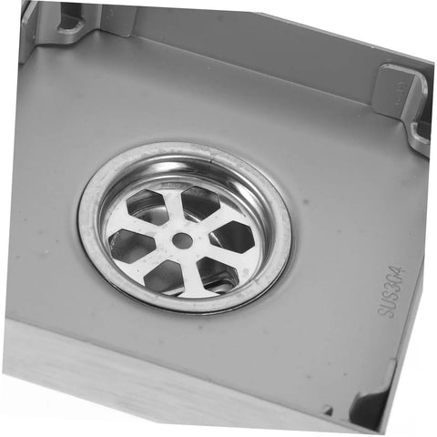 Heavy Duty Stainless Steel Shower Floor Drain Filter Top Shelf Hair Catcher Strainer For Bathroom Tub And Sink Fast Fit close-up of drain strainer