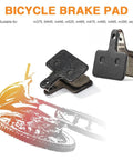 Fifteen Pair Top Shelf Bicycle Brake Pads Resin Compound Rotor Replacement For Hydraulic Disc Systems With Killer Grip Stopping Power And Ride Easy Durability, close-up of resin brake pads.