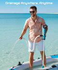 Cordless Stick Water Pump With 2.2 Inch Head Battery Powered Utility Pump used on beach for water transfer
