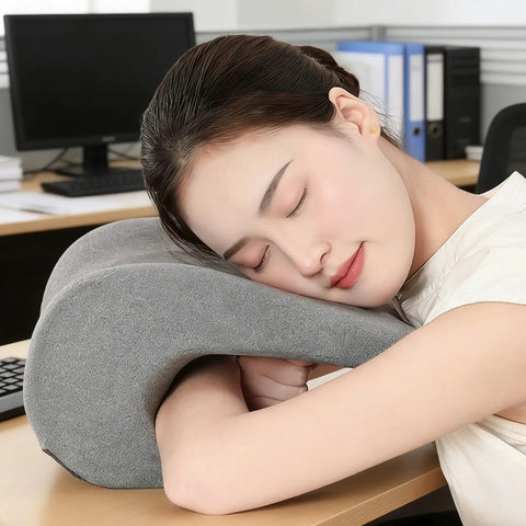 Comfort Enhancing Desk Headrest Pillow For Office Use Ergonomic Memory Foam Chair Neck Support Breathable Head Cushion For Desk Naps