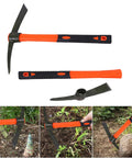 Miniature Mattock Tool For Gardening, Camping, And Trail Maintenance, Beast Tough Fiberglass Core, Heat Treated Pickaxe Mattock for soil