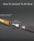 Heavy Duty Pneumatic Undercoating Spray Gun With Suction Feed Cup To Kick Rust To The Curb And Level Up Your Ride Armor air hose connection guide.