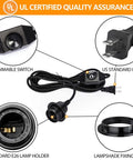 Vintage Plug In Pendant Light Kit For Industrial Style Home Decor Dope E26 E27 Lamp Socket 12.14 Ft Black Cord Dimmable