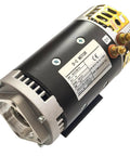 Brand New 24V DC Electric Motor For Genie Scissor Lift GS1930 Heavy Duty 4.5 HP Hydraulic Power Unit Replacement OEM Grade 40844GT close-up view showing motor connectors.
