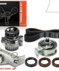 All In One Timing Belt Kit With Water Pump For 1.8L Volkswagen And Audi Models 2000 2006 including Beetle Jetta Golf Passat TT Quattro
