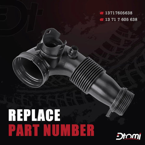 Engine Air Intake Hose For BMW Heavy Duty Air Duct Tube Fit 228i 320i 328i XDrive 528i F20 F30 F10 X1 X3 X4 X5 Z4 2 0L 2012 To 2017 Replace 13717605638 Plug And Play