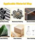 Applicable material map for Six Piece 4 Inch Wool Buffing Pads For Drill Polishing And Waxing Pro Grade Car Detailing And Home Projects