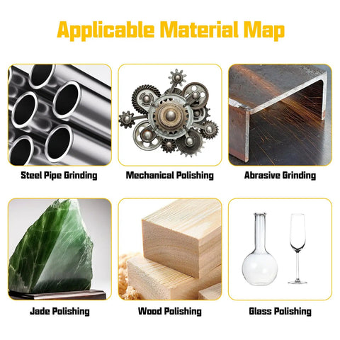 Applicable material map for Six Piece 4 Inch Wool Buffing Pads For Drill Polishing And Waxing Pro Grade Car Detailing And Home Projects